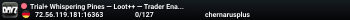 Trial+ Whispering Pines — Loot++ — Trader Enabled — Survival