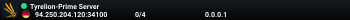 Tyrelion-Prime Server
