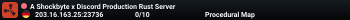 A Shockbyte x Discord Production Rust Server
