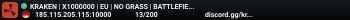 KRAKEN | X1000000 | EU | NO GRASS | BATTLEFIELD | FPS+