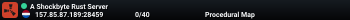 A Shockbyte Rust Server