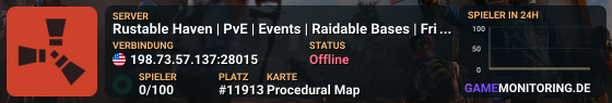 Rustable Haven | PvE | Events | Raidable Bases | Friendly Commu