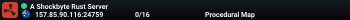 A Shockbyte Rust Server