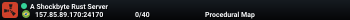 A Shockbyte Rust Server