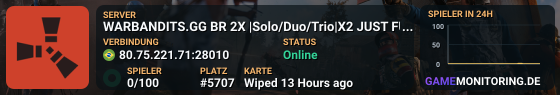 WARBANDITS.GG BR 2X |Solo/Duo/Trio|X2 JUST FULLWIPED