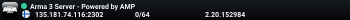 Arma 3 Server - Powered by AMP