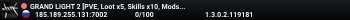 GRAND LIGHT 2 [PVE, Loot x5, Skills x10, Mods, Роботы C2,B2,Z1]