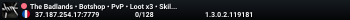 The Badlands • Botshop • PvP • Loot x3 • Skills x10