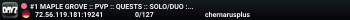 #1 MAPLE GROVE :: PVP :: QUESTS :: SOLO/DUO :: LOOT++ :: PVPvP #