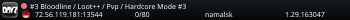 #3 Bloodline / Loot++ / Pvp / Hardcore Mode #3