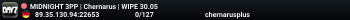 MIDNIGHT 3PP | Chernarus | WIPE 30.05