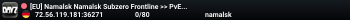 [EU] Namalsk Namalsk Subzero Frontline >> PvE Survival Loot++ Bu
