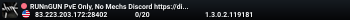 RUNnGUN PvE Only, No Mechs Discord https://discord.gg/SFJQ3K6j2K