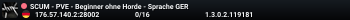 SCUM - PVE - Beginner ohne Horde - Sprache GER