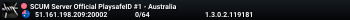 SCUM Server Official PlaysafeID #1 - Australia