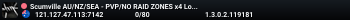 Scumville AU/NZ/SEA - PVP/NO RAID ZONES x4 Loot +Skill Multi