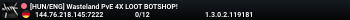 [HUN/ENG] Wasteland PvE 4X LOOT BOTSHOP!