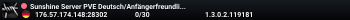 Sunshine Server PVE  Deutsch/Anfängerfreundlich/No Mechs/No NPC