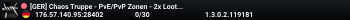 [GER] Chaos Truppe - PvE/PvP Zonen - 2x Loot - 2x XP - Puppets