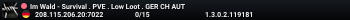 Im Wald - Survival . PVE . Low Loot . GER CH AUT