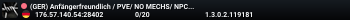 (GER) Anfängerfreundlich / PVE/ NO MECHS/ NPC YES/ LOOT+++