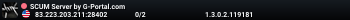 SCUM Server by G-Portal.com