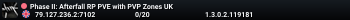 Phase II: Afterfall RP PVE with PVP Zones UK