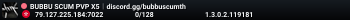 BUBBU SCUM PVP X5︱discord.gg/bubbuscumth