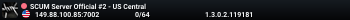 SCUM Server Official #2 - US Central