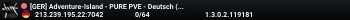 [GER] Adventure-Island - PURE PVE - Deutsch (Loot: 0.8-1.5)