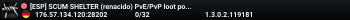 [ESP] SCUM SHELTER (renacido) PvE/PvP loot por zonas