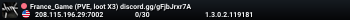 France_Game (PVE, loot X3) discord.gg/gFjbJrxr7A