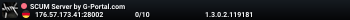 SCUM Server by G-Portal.com