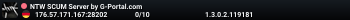 NTW SCUM Server by G-Portal.com