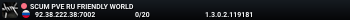 SCUM PVE RU FRIENDLY WORLD