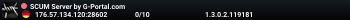 SCUM Server by G-Portal.com