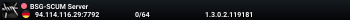 BSG-SCUM Server