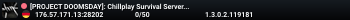 [PROJECT DOOMSDAY]: Chillplay Survival Server! [PVE/GER/Custom]