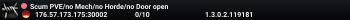Scum PVE/no Mech/no Horde/no Door open