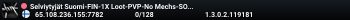 Selviytyjät Suomi-FIN-1X Loot-PVP-No Mechs-SOLO-DUO-TRIO-SQUAD