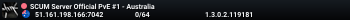 SCUM Server Official PvE #1 - Australia