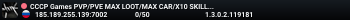 CCCP Games PVP/PVE MAX LOOT/MAX CAR/X10 SKILL/NO MECHS