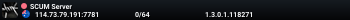 SCUM Server
