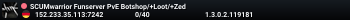 SCUMwarrior Funserver PvE Botshop/+Loot/+Zed