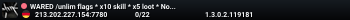WARED /unlim flags * x10 skill * x5 loot * No robots * PvPvE