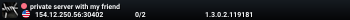 private server with my friend
