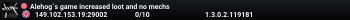 Alehog`s game increased loot and no mechs