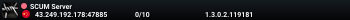 SCUM Server