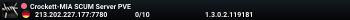 Crockett-MIA SCUM Server PVE