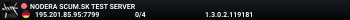 NODERA SCUM.SK TEST SERVER